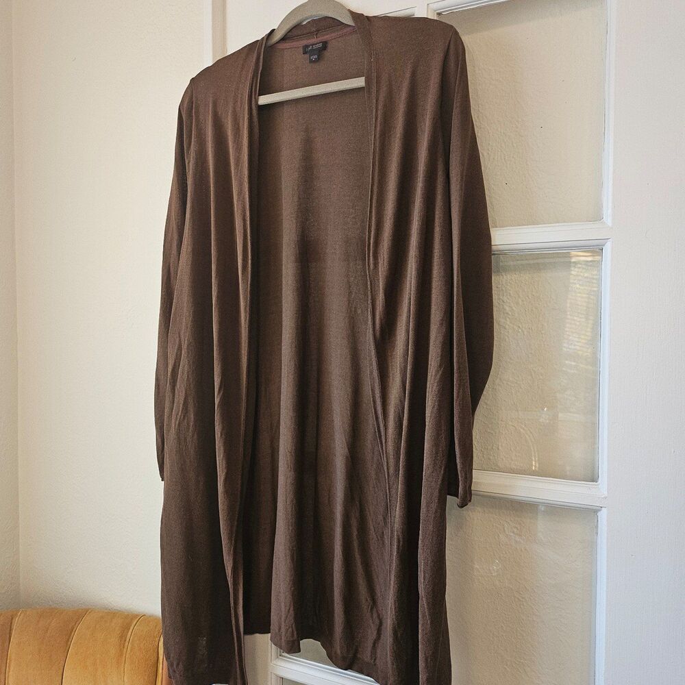 J. Jill Wearever Collection Brown Cardigan, size M